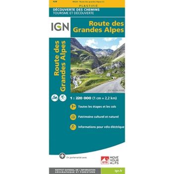 Carte IGN Route des Grandes Alpes
