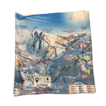 Tour de cour polaire plan des pistes Manigod et La Clusaz