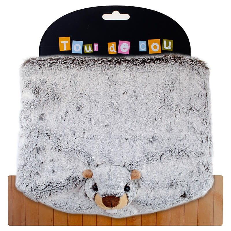 Tour de cou Peluche Marmotte