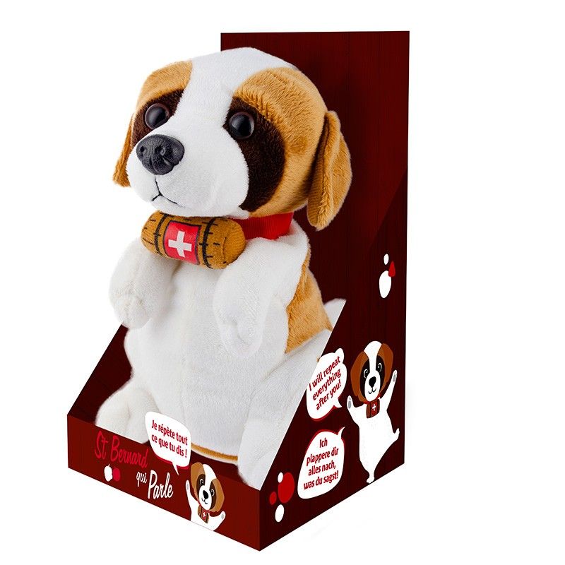Peluche Saint Bernard qui parle