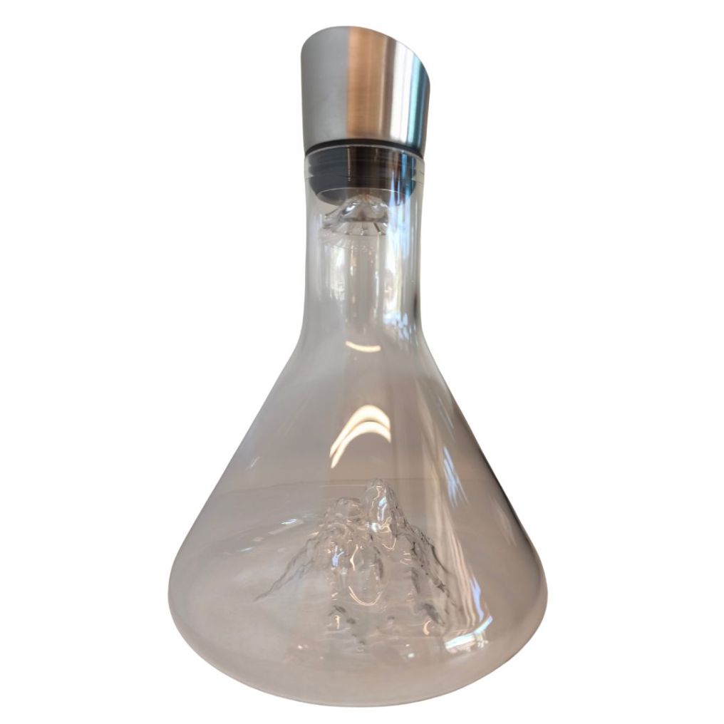 Carafe en verre à décanter Montagne.  