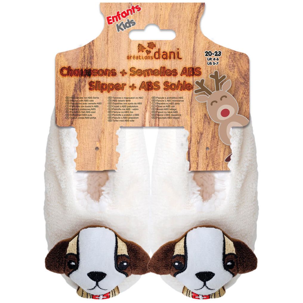Chaussons antidérapant Saint bernard Dani créations