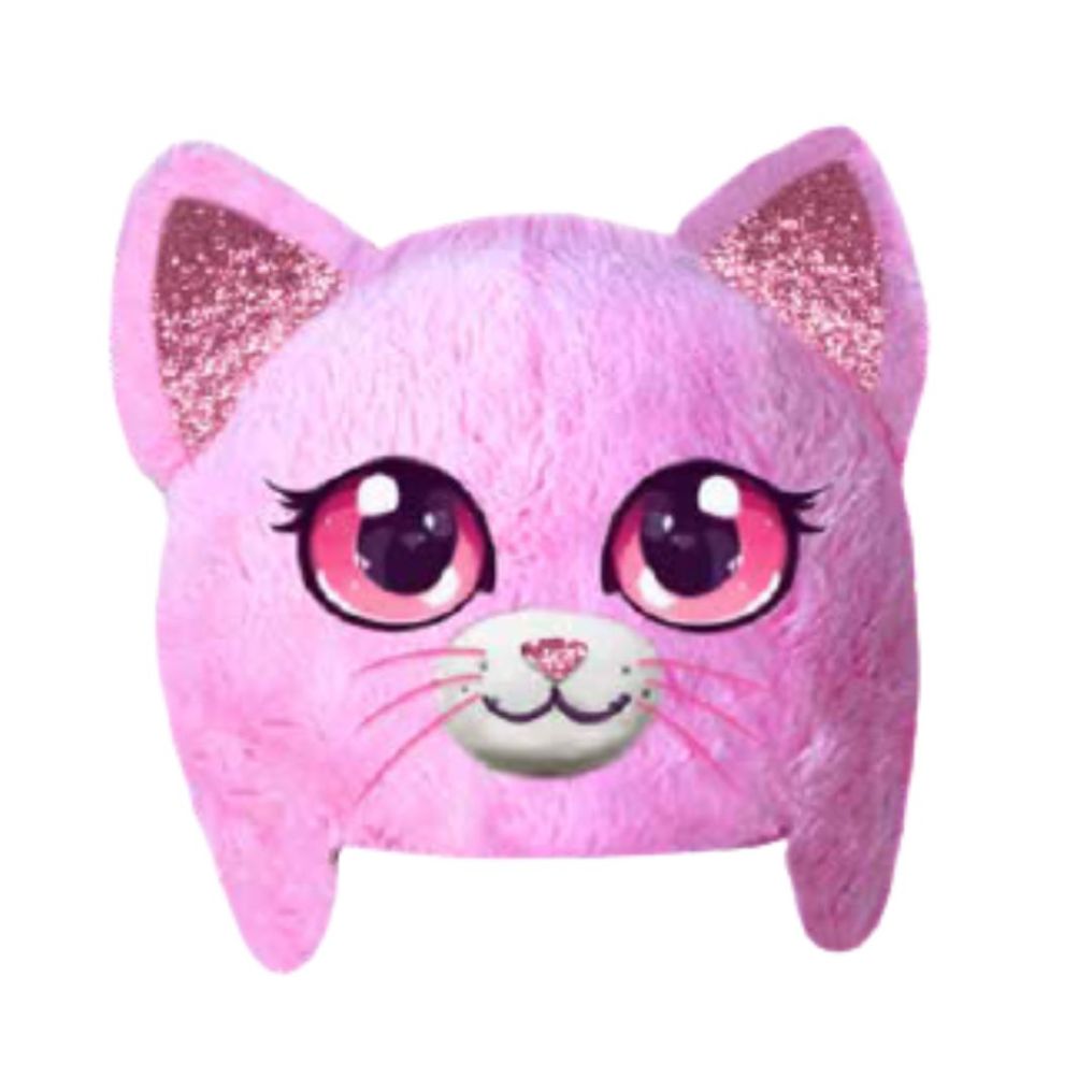 Housse de casque peluche chat avec oreilles paillettes
