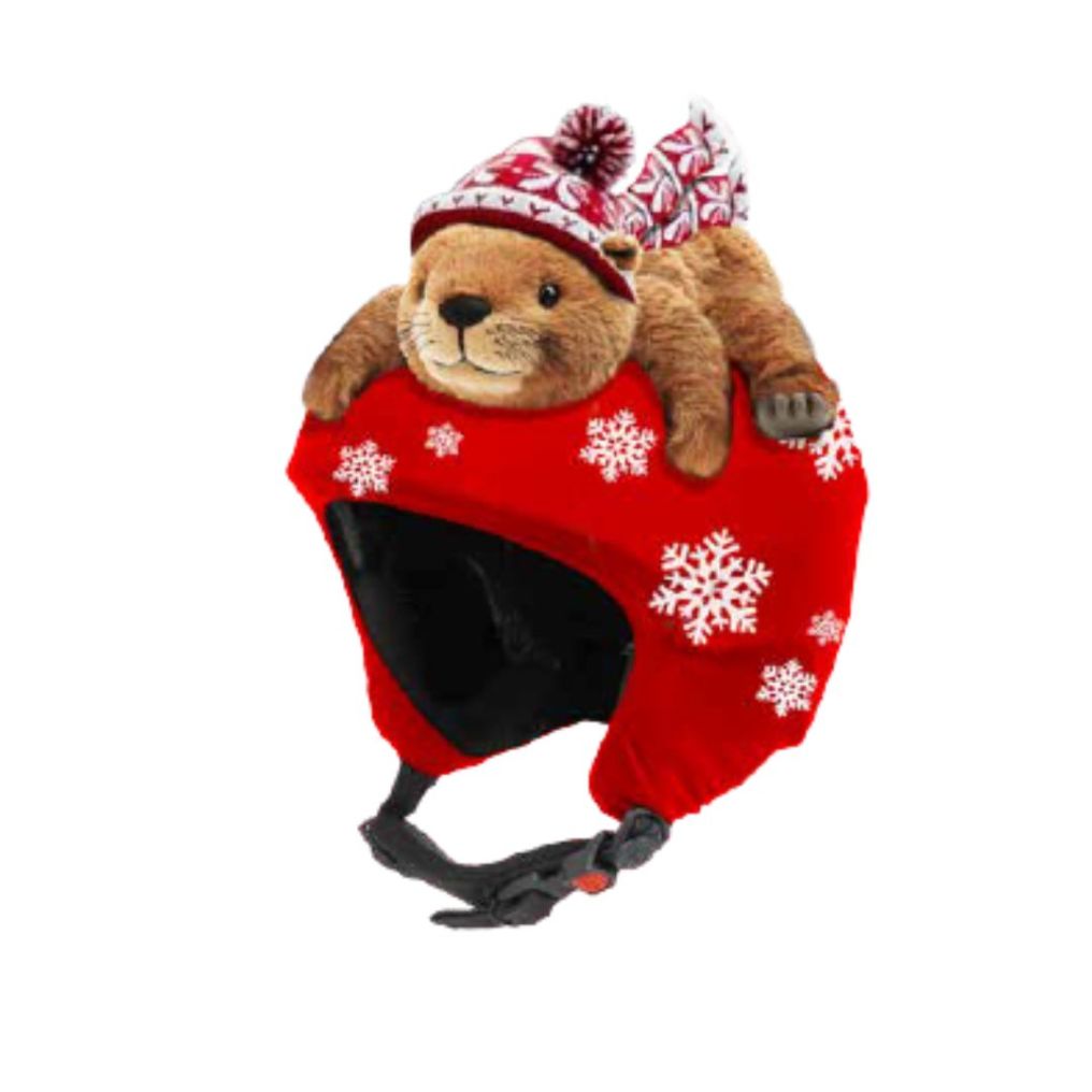 Couvre casque peluche Marmotte