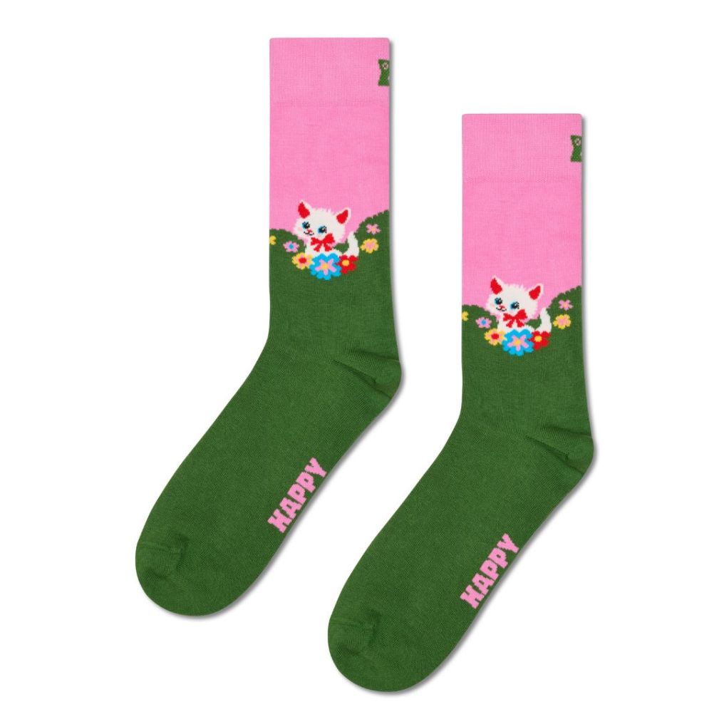 Chaussettes Happy Socks Kitten & Flowers