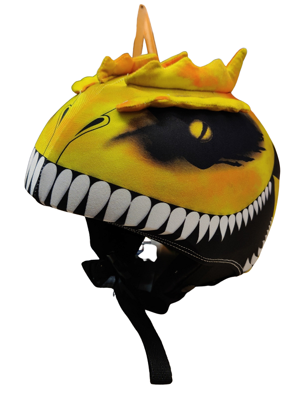 Housse casque de ski dinosaure