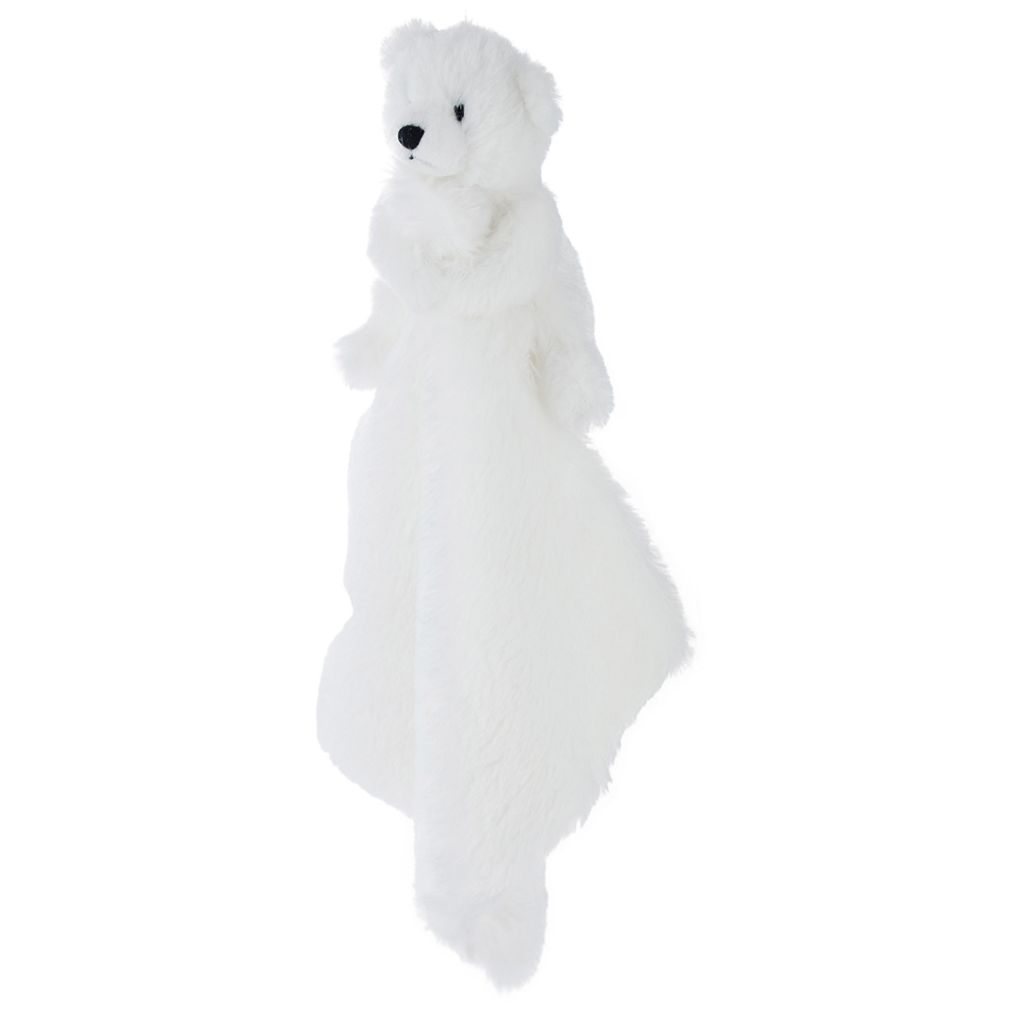 Doudou ours polaire en peluche