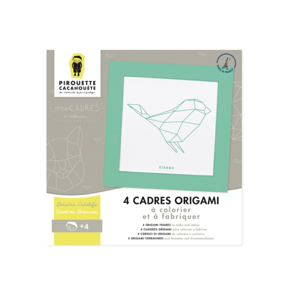 Mes Tableaux Animaux Origami à colorier - Pirouette Cacahouète