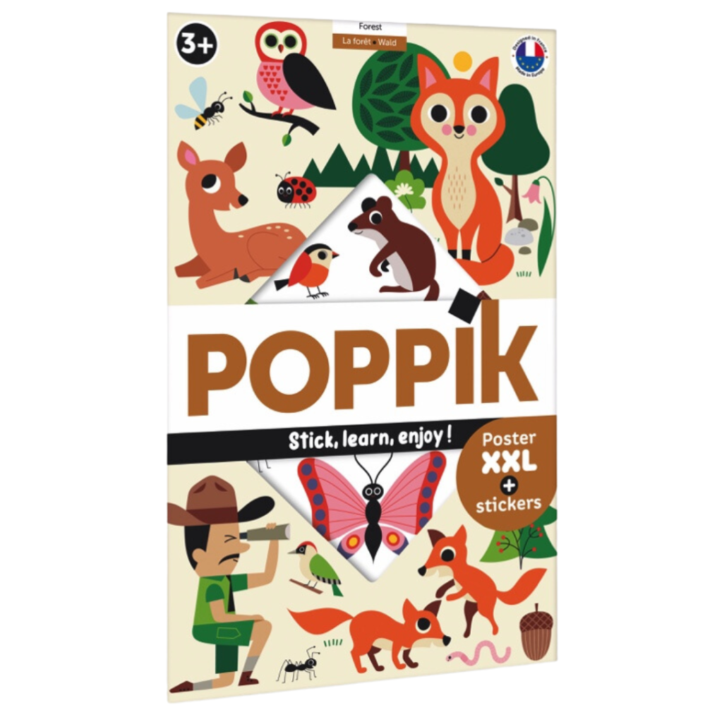 Poster XXL à sticker forêt Poppik