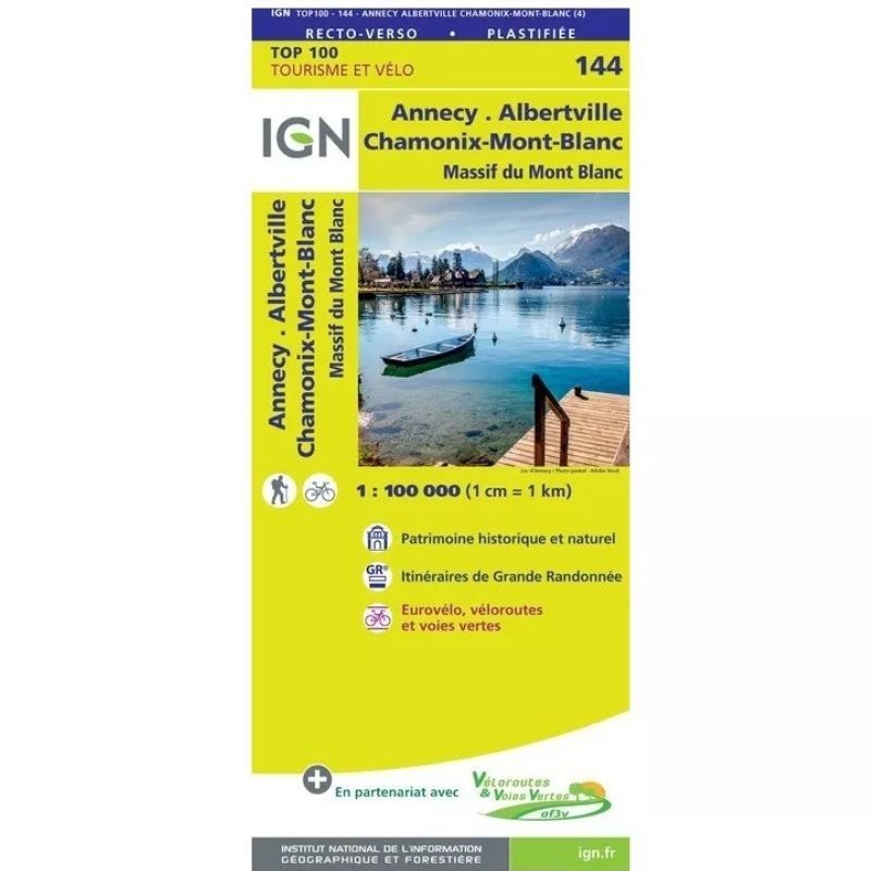 Carte IGN Massif du Mont Blanc