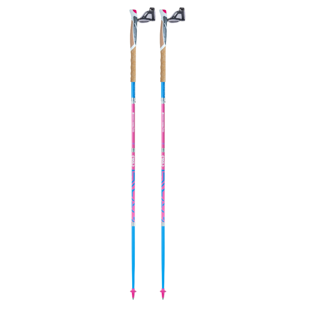 Bâton Trail Carbon 4 Flamingo Cork Cross 