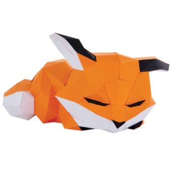 Agent Paper Petit Renard Couché à construire 3D