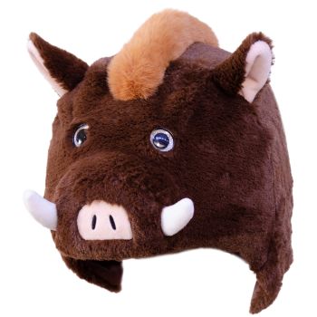 Couvre casque peluche Sanglier Dani Creations