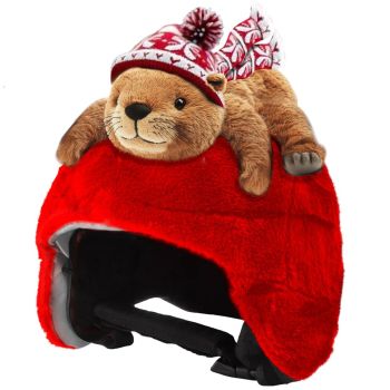 Couvre casque peluche Marmotte