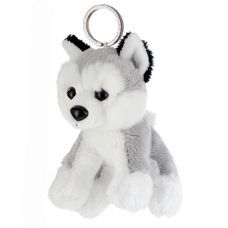 Porte Clefs Peluche Husky