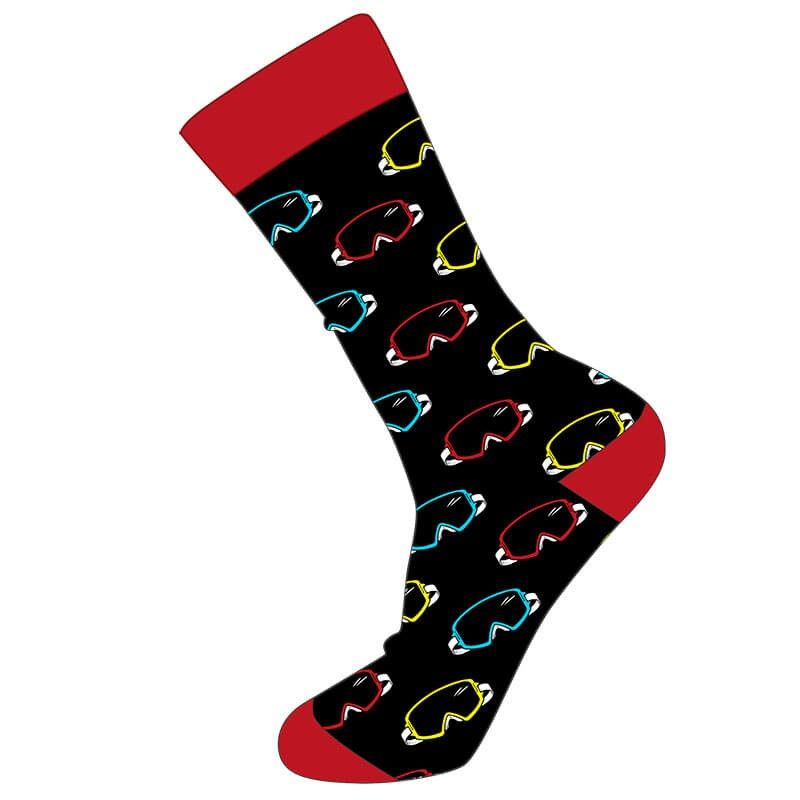 Chaussette avec motif masque