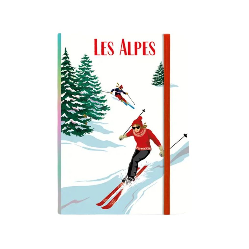 Calepin élastique A6 skieur de Cartes d'art