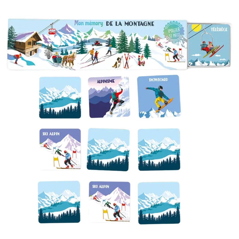 Jeu Memory de la montagne - Les Alpes