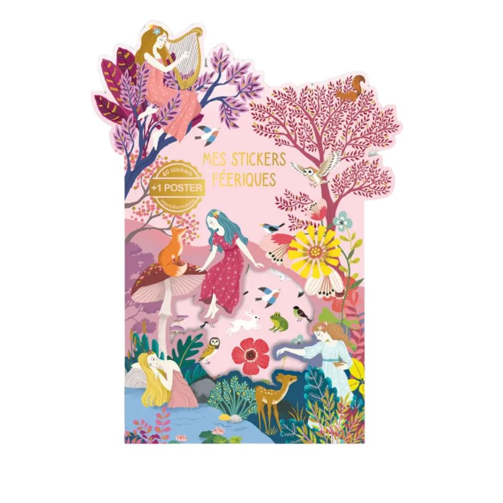 Jeu poster et stickers de la forêt enchantée de chez Cartes d'art