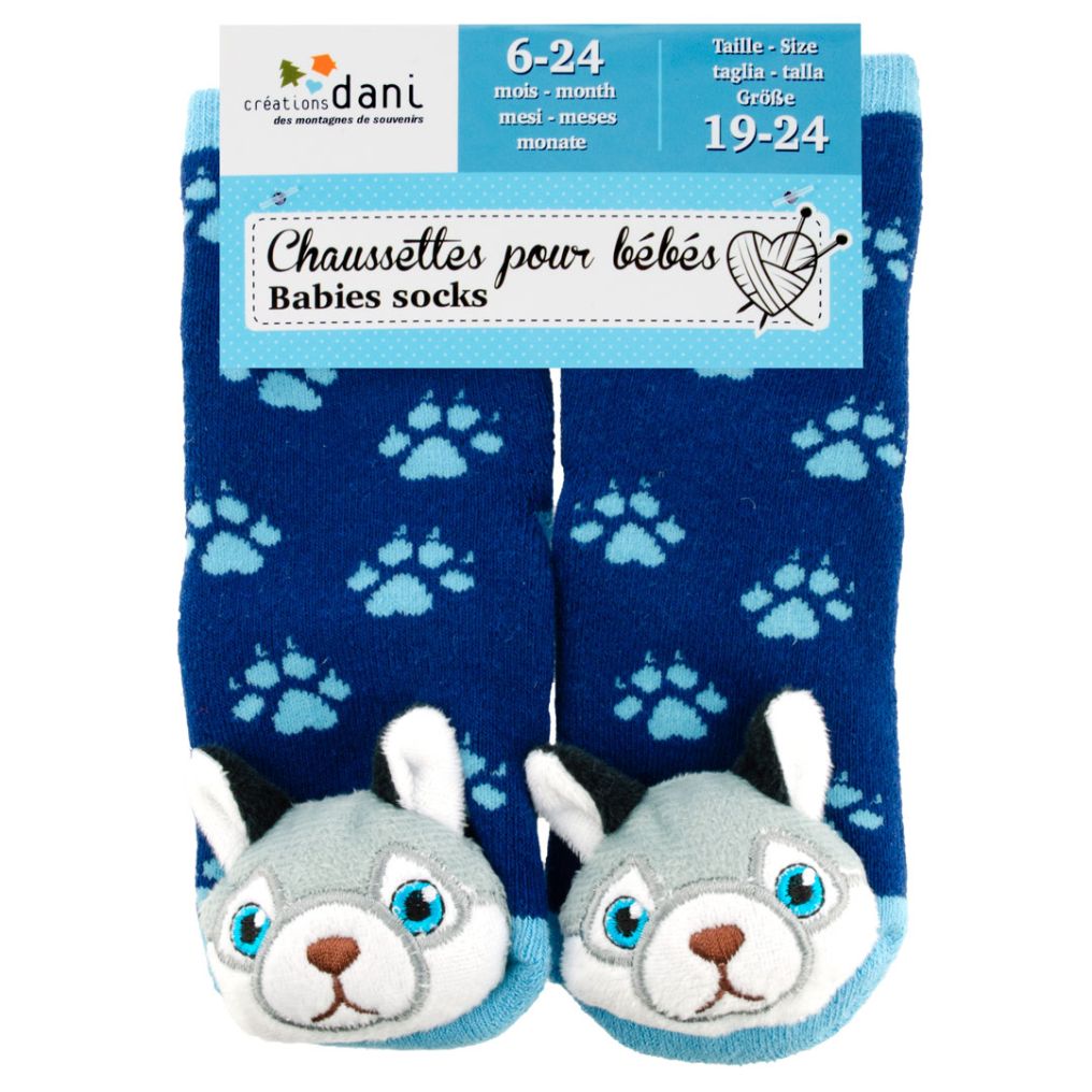 Chaussettes enfant husky  Dani Creations
