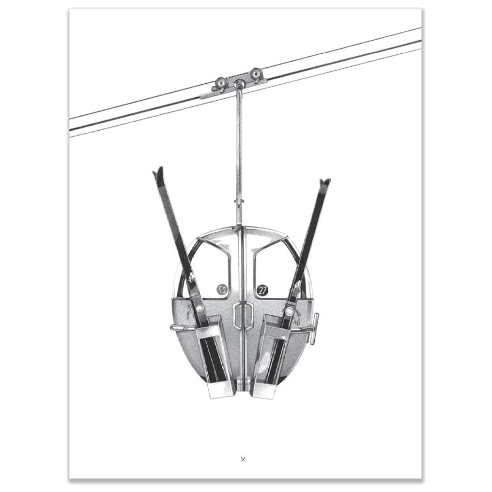 Affiche Télécabine Madame Hubert