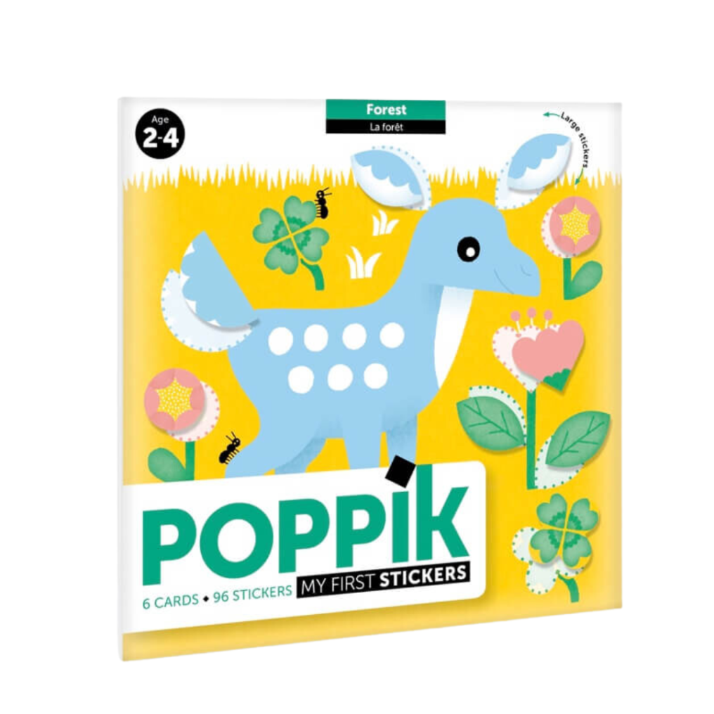 6 Cartes + 96 gommettes : Les animaux de la forêt