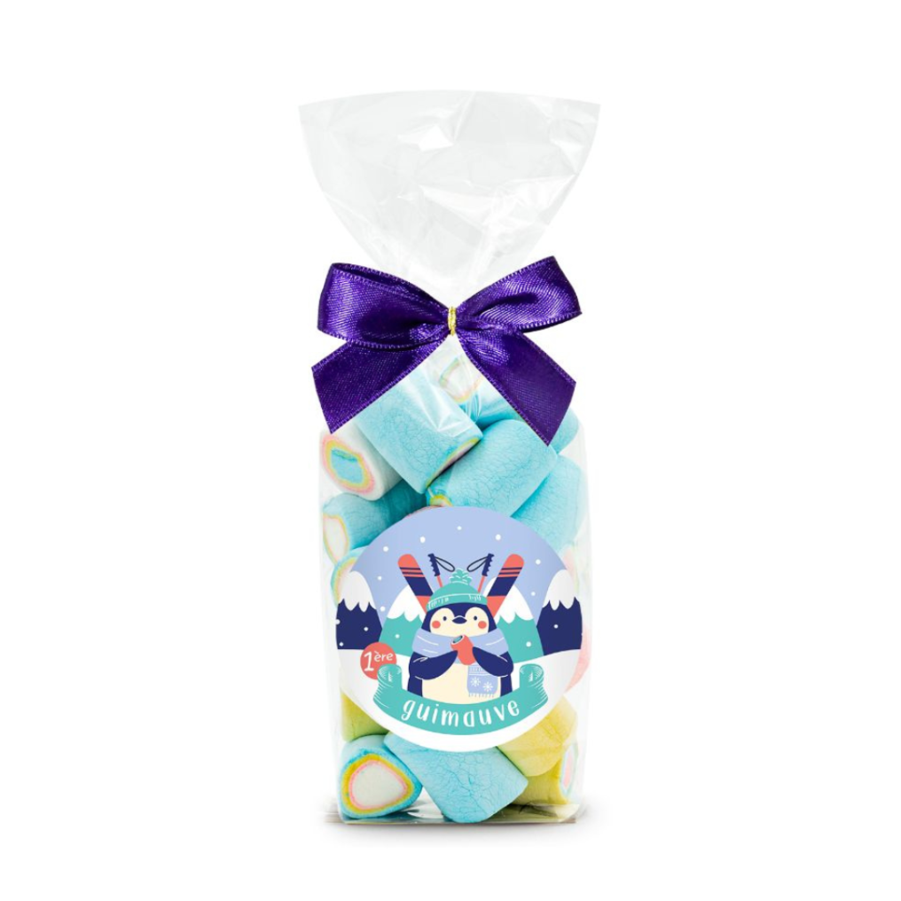 Sachet 1ère Etoile Guimauve roulées multicolores
