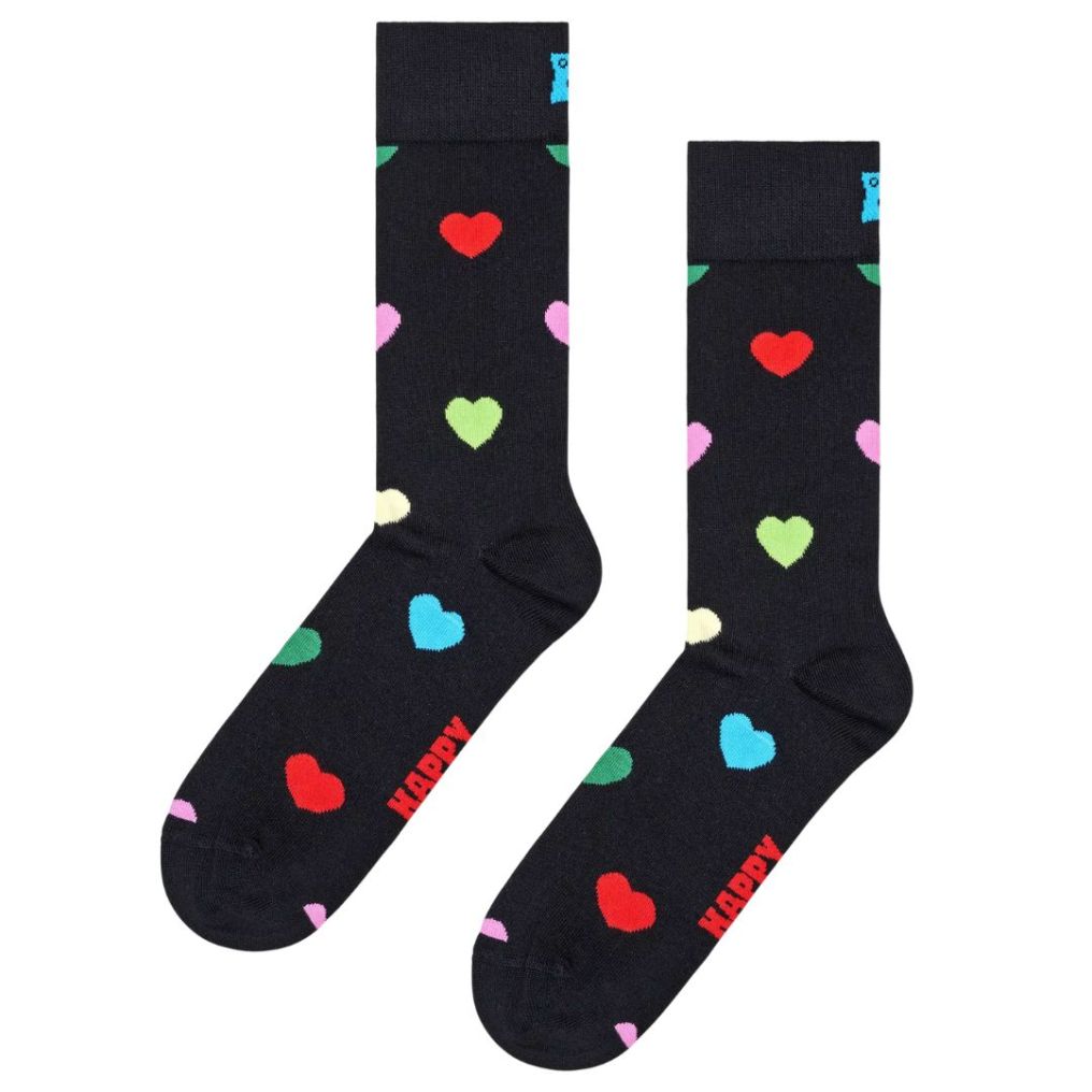 Chaussettes Happy socks coeur noir