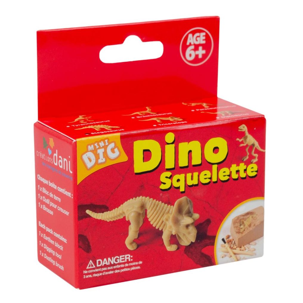 Mini dig dinosaure squelette de chez Dani Créations