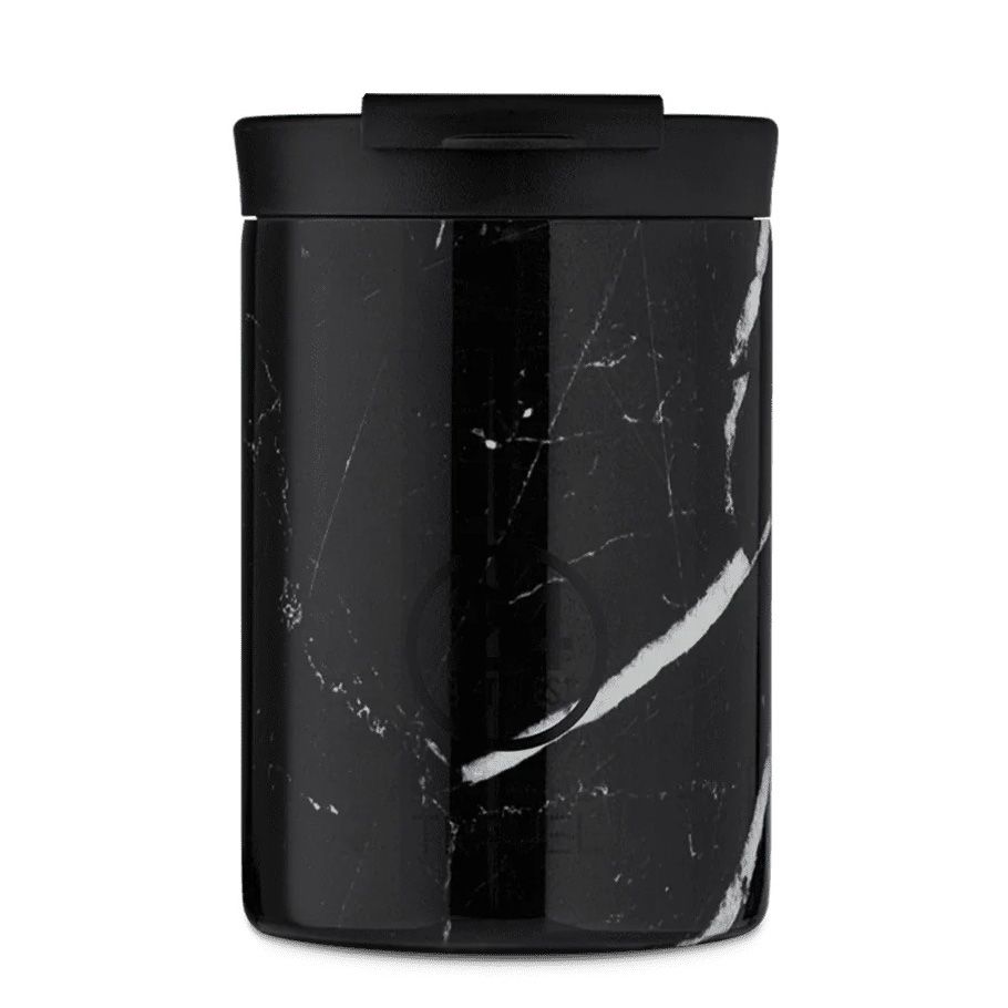24Bottles Mug de voyage Marbre Noir