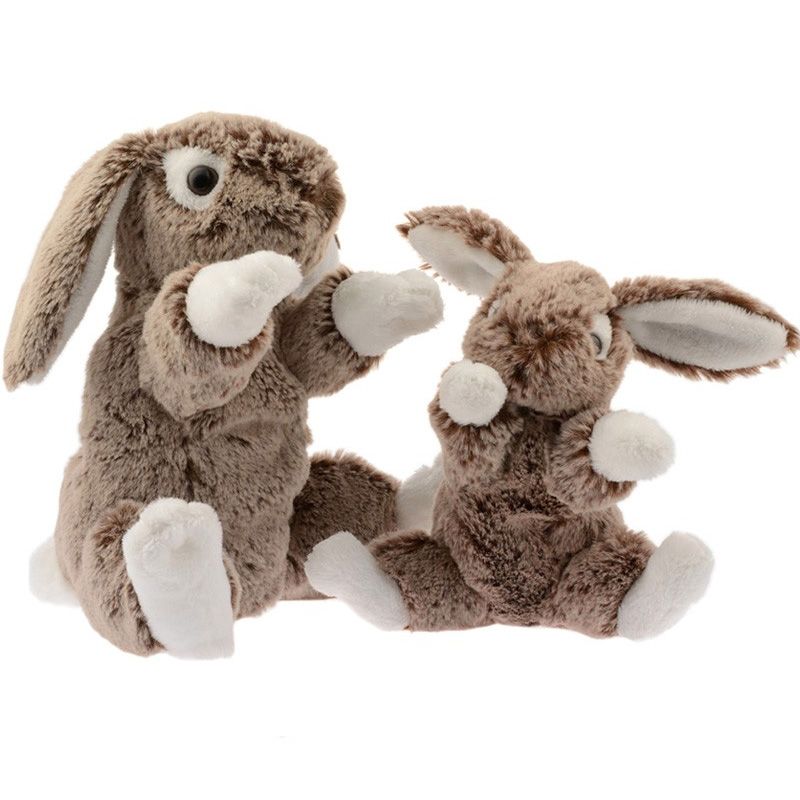 Dani Créations Peluche Lapin marron