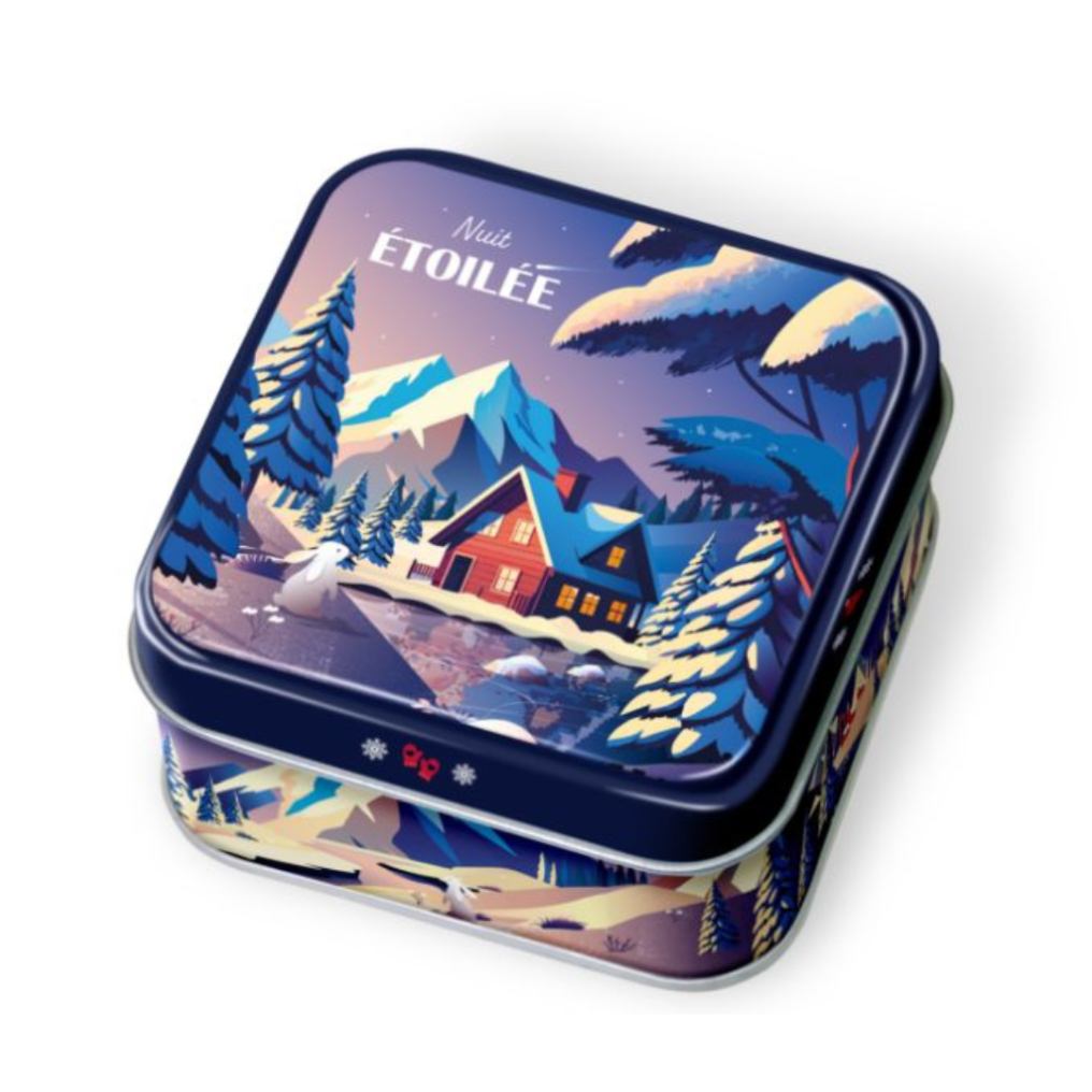 Boite Nuit étoilée avec bonbons Myrtille et Framboise