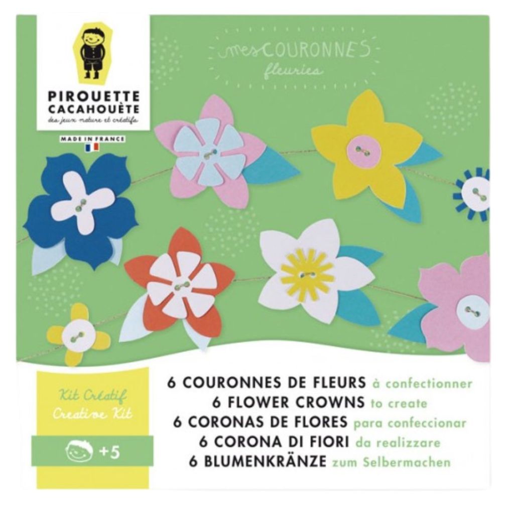 Kit créatif mes couronnes de fleurs à créer de Pirouette cacahouète