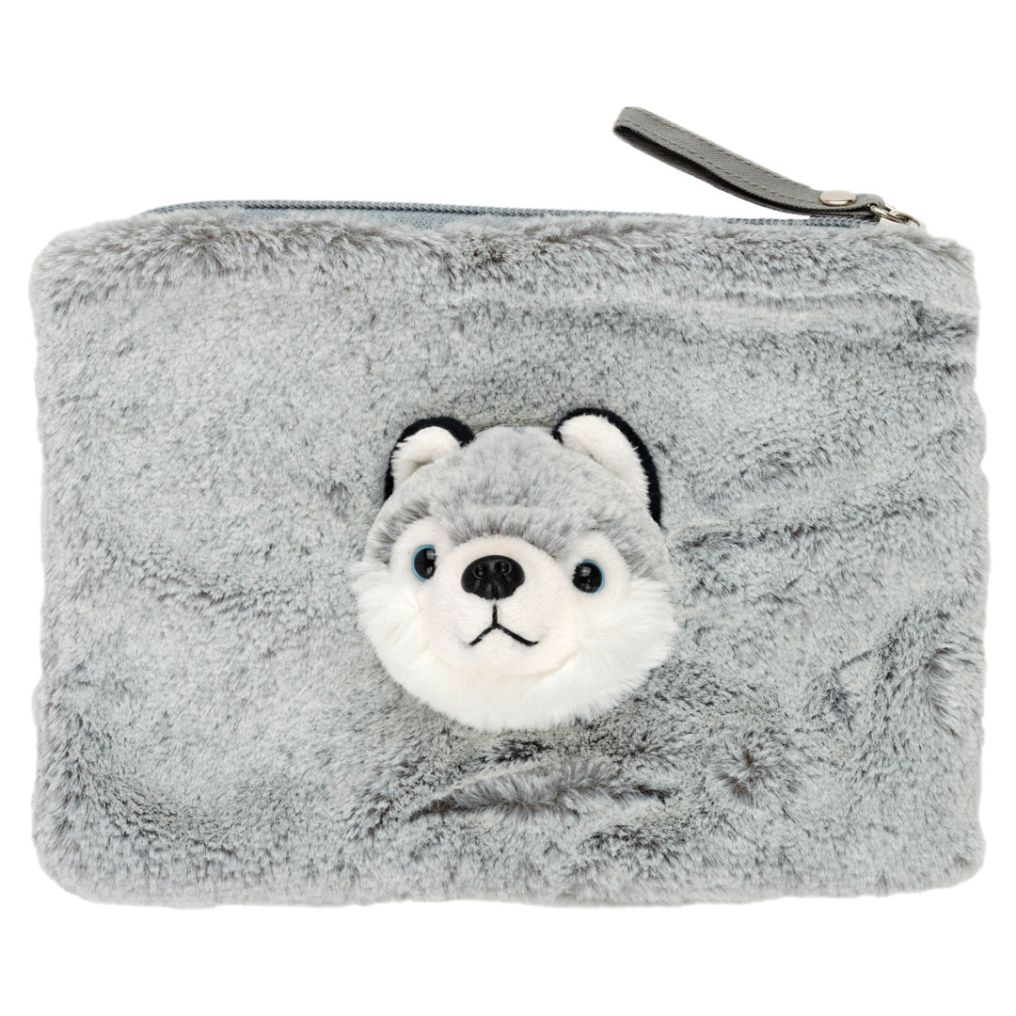 Pochette peluche Husky Dani Creations
