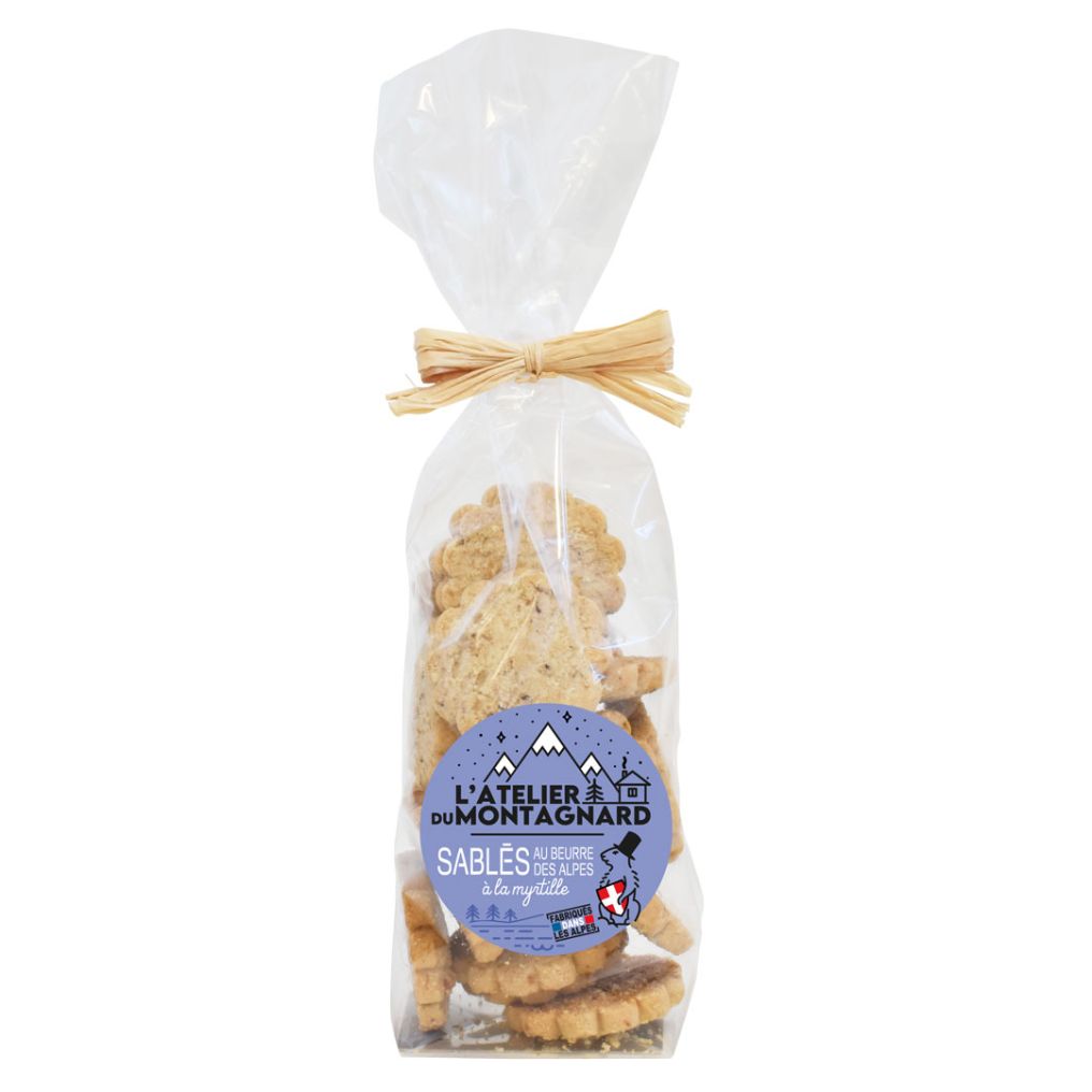 Sachet Sablés au beurre des Alpes à la myrtille