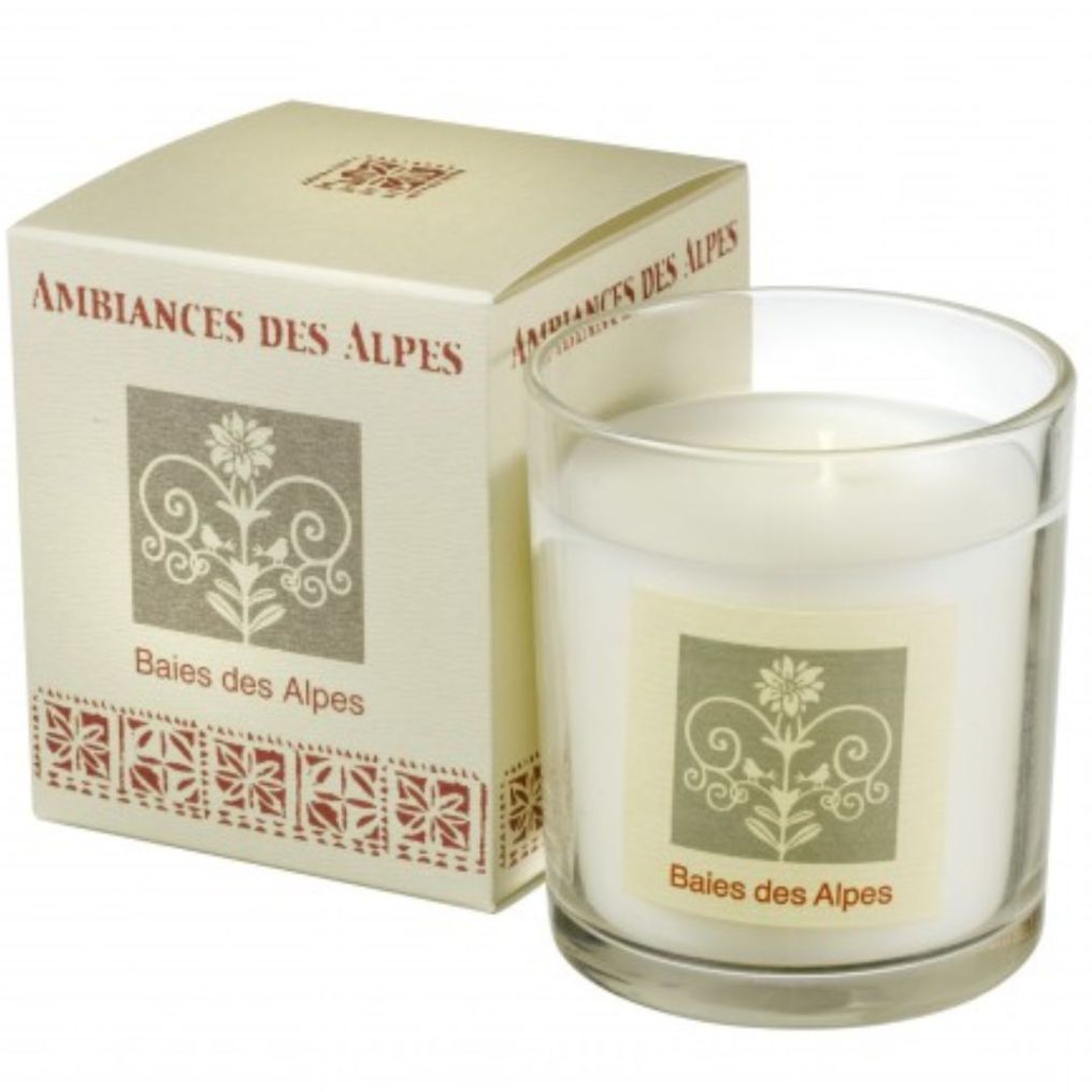 Bougie parfumée 165 g Baies des Alpes