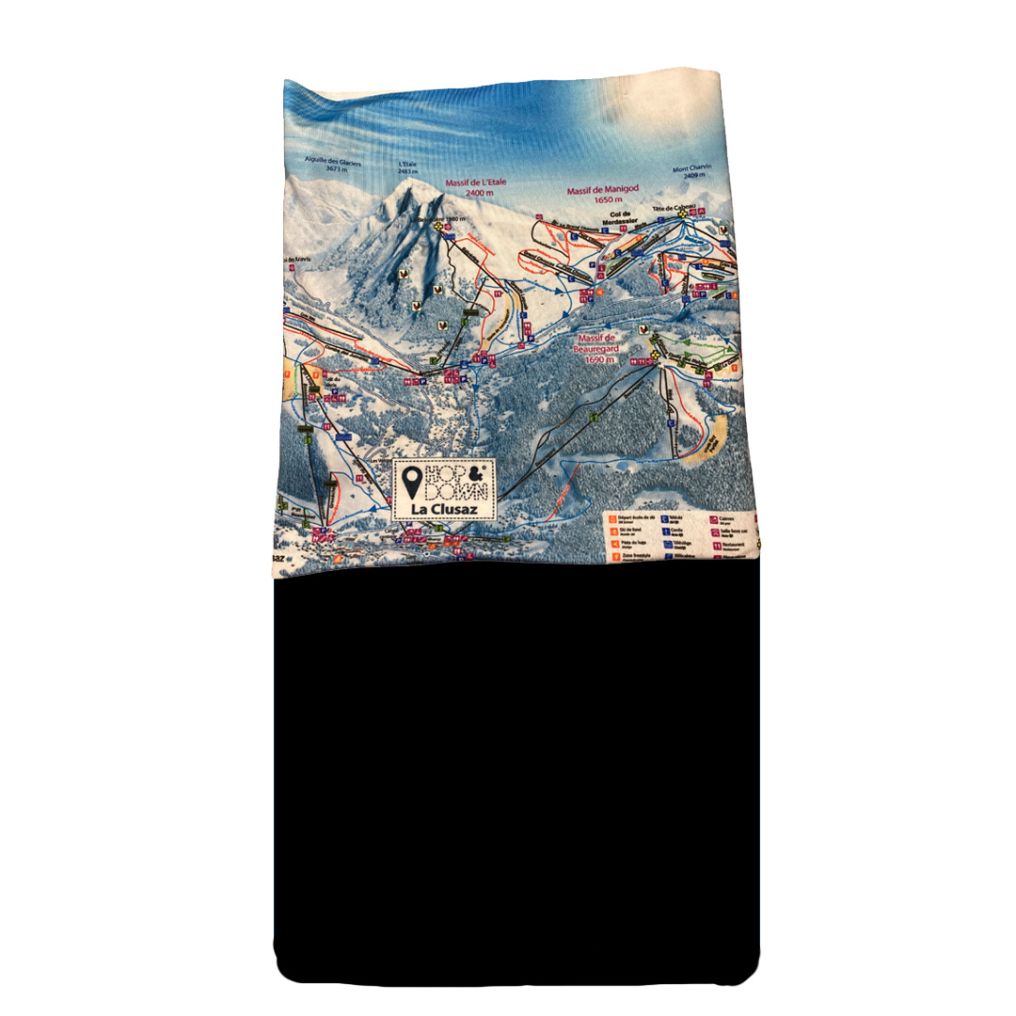 Tour de cou polaire Plan des pistes La Clusaz