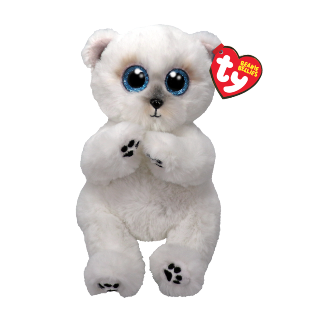 Beanie Boo's Ty Wuzzy Ours Blanc